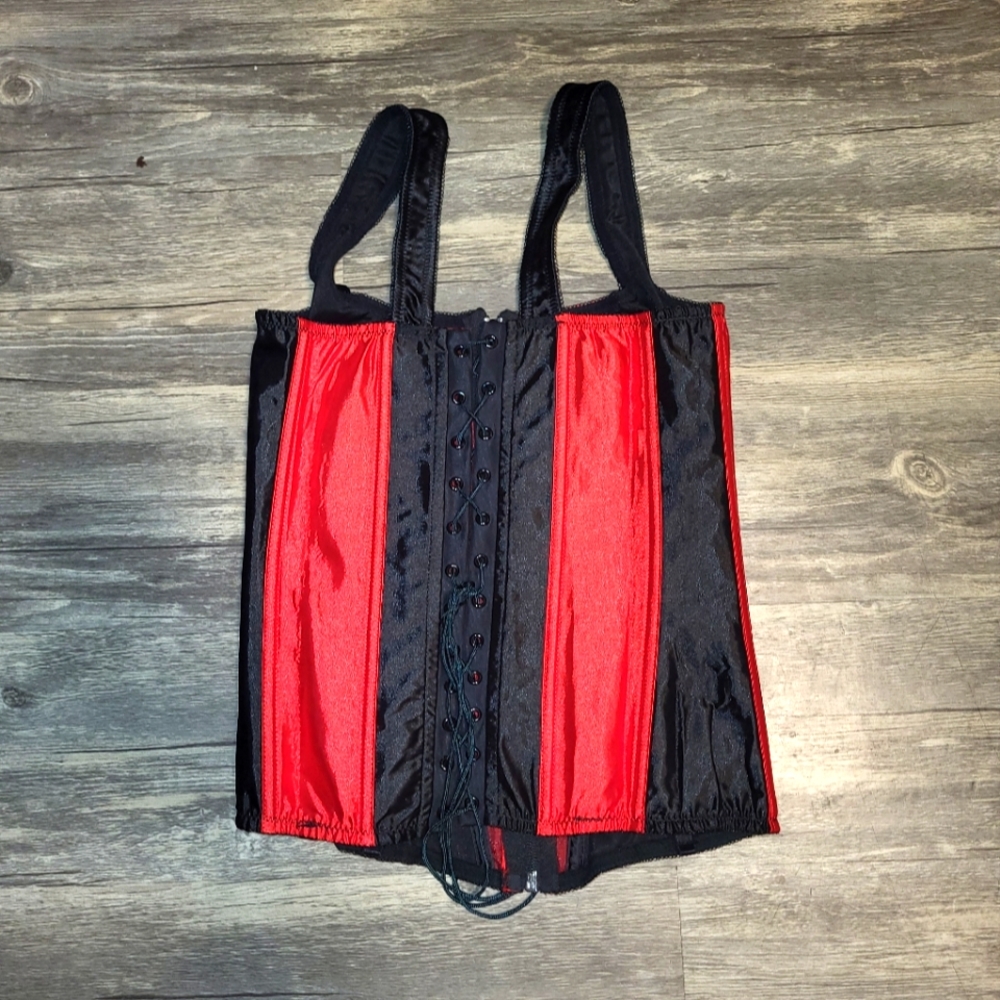 Ladies BONITAZ Lingerie Corset Size 34 in Red/Black